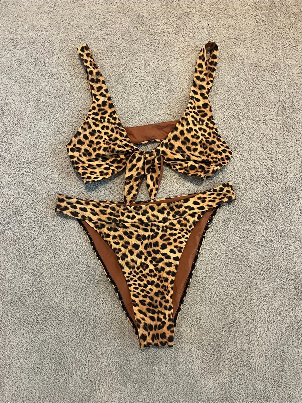 Monday Swimwear Two-Piece Leopard Bikini